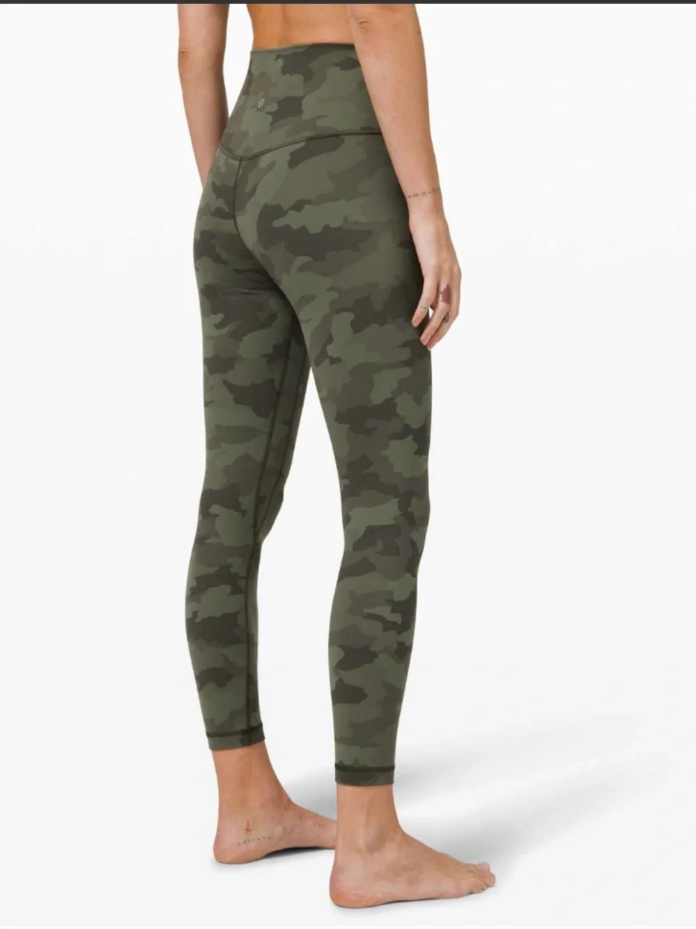 Brand new - tags removed - lululemon align size 4 heritage 365 camo green twill